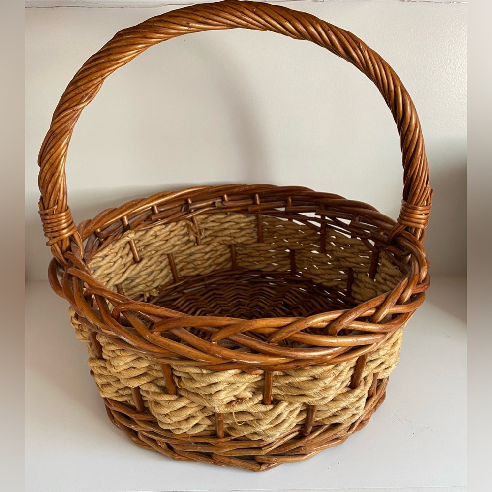 Woven Basket with Handle